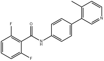 2,6-Difluoro-N-(4-(4-methylpyridin-3-yl)phenyl)benzamide Struktur