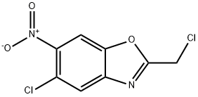 5-Chloro-2-chloromethyl-6-nitro-benzooxazole Struktur