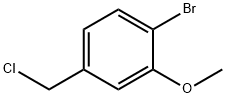 1-Bromo-4-(chloromethyl)-2-methoxybenzene Struktur