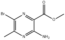 Methyl 3-amino-6-bromo-5-methylpyrazine-2-carboxylate Struktur