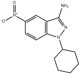 1-Cyclohexyl-5-nitro-1H-indazol-3-amine Struktur