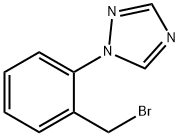 1-(2-(Bromomethyl)phenyl)-1H-1,2,4-triazole Struktur