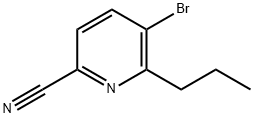 5-Bromo-6-propylpicolinonitrile Struktur