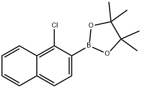 2-(1-chloronaphthalen-2-yl)-4,4,5,5-tetramethyl-1,3,2-dioxaborolane Struktur