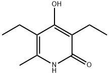 3,5-Diethyl-4-hydroxy-6-methylpyridin-2(1H)-one Struktur