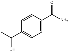 4-(1-Hydroxyethyl)benzamide Struktur