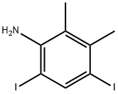 4,6-Diiodo-2,3-dimethylaniline Struktur