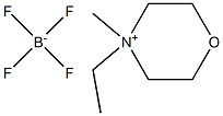 N-methyl ,ethyl-Morpholinium tetrafluoroborate Struktur