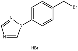 1-(4-(Bromomethyl)phenyl)-1H-1,2,4-triazole hydrobromide Struktur