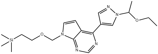 4-(1-(1-ethoxyethyl)-1H-pyrazol-4-yl)-7-((2-(trimethylsilyl)ethoxy)methyl)-7H-pyrrolo[2,3-d]pyrimidine