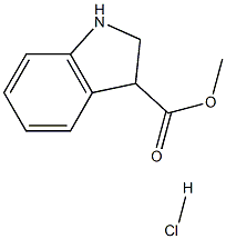 2,3-Dihydro-1H-indole-3-carboxylic acid methyl ester hydrochloride Struktur