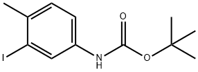 (3-Iodo-4-methyl-phenyl)-carbamic acid tert-butyl ester Struktur