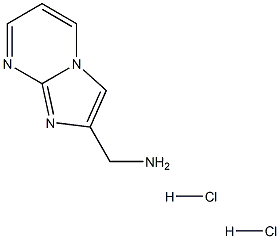 Imidazo[1,2-a]pyrimidin-2-yl-methylamine dihydrochloride Struktur