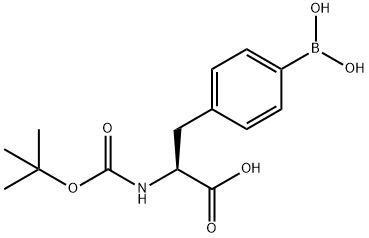 (S)-3-(4-boronophenyl)-2-((tert-butoxycarbonyl)amino)propanoicacid Structure