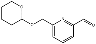 6-(((Tetrahydro-2H-pyran-2-yl)oxy)methyl)picolinaldehyde Struktur