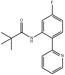 N-(5-fluoro-2-(pyridin-2-yl)phenyl)pivalamide Struktur