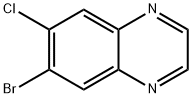 6-Bromo-7-chloroquinoxaline Struktur