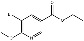 ethyl 5-bromo-6-methoxynicotinate Struktur