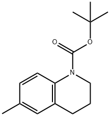 tert-Butyl 6-methyl-3,4-dihydroquinoline-1(2H)-carboxylate Struktur