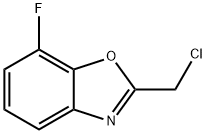 2-Chloromethyl-7-fluoro-benzooxazole Struktur