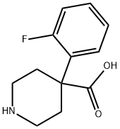 4-(2-Fluorophenyl)piperidine-4-carboxylic acid Struktur