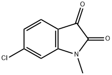 6-Chloro-1-methyl-1H-indole-2,3-dione Struktur