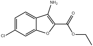 Ethyl 3-amino-6-chlorobenzofuran-2-carboxylate Struktur