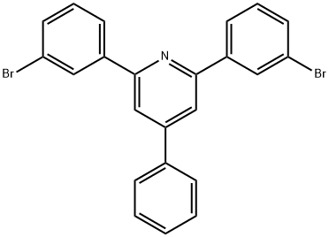 2,6-bis(3-bromophenyl)-4-phenylpyridine Struktur