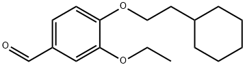 4-(2-Cyclohexylethoxy)-3-ethoxybenzaldehyde Struktur