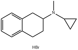 Cyclopropyl-methyl-(1,2,3,4-tetrahydro-naphthalen-2-yl)-amine hydrobromide Struktur