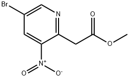 methyl 2-(5-bromo-3-nitropyridin-2-yl)acetate Struktur