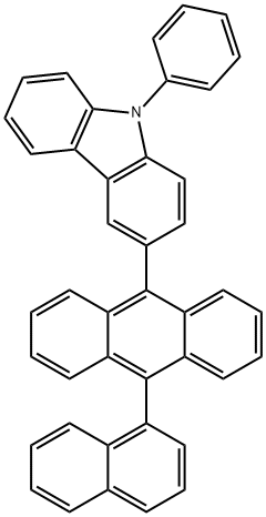 9-(9-phenylcarbazole-3-yl)-10-(naphthalene-1-yl)anthracene Struktur