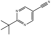 2-tert-butylpyrimidine-5-carbonitrile Struktur