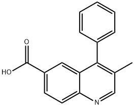 3-Methyl-4-phenylquinoline-6-carboxylic acid Struktur