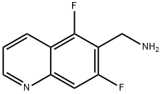 (5,7-Difluoroquinolin-6-yl)methanamine Struktur