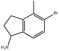 5-BROMO-4-METHYL-2,3-DIHYDRO-1H-INDEN-1-AMINE Struktur