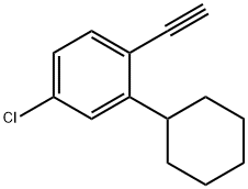 4-Chloro-2-cyclohexyl-1-ethynylbenzene Struktur