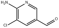 6-Amino-5-chloro-pyridine-3-carbaldehyde Struktur