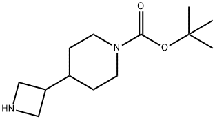 tert-butyl 4-(azetidin-3-yl)piperidine-1-carboxylate Struktur