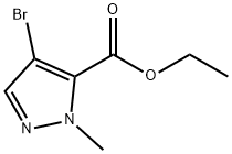 1H-Pyrazole-5-carboxylic acid, 4-bromo-1-methyl-, ethyl ester Struktur