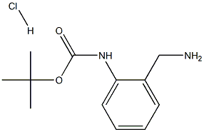 tert-Butyl (2-(aminomethyl)phenyl)carbamate hydrochloride Struktur