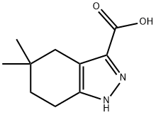 5,5-Dimethyl-4,5,6,7-tetrahydro-1H-indazole-3-carboxylic acid Struktur