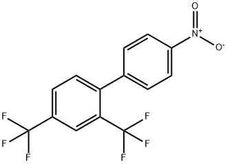 4'-Nitro-2,4-bis(trifluoromethyl)-1,1'-biphenyl Struktur