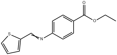 ETHYL 4-(2-THIENYLMETHYLENEAMINO)BENZOATE Struktur