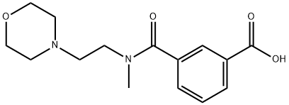 3-(methyl(2-morpholinoethyl)carbamoyl)benzoic acid Struktur