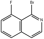 1-bromo-8-fluoroisoquinoline Struktur