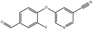 5-(2-Fluoro-4-formylphenoxy)nicotinonitrile Struktur