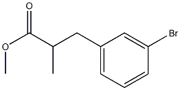 methyl 3-(3-bromophenyl)-2-methylpropanoate Struktur