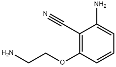 2-Amino-6-(2-amino-ethoxy)-benzonitrile Struktur