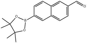 6-(Tetramethyl-1,3,2-dioxaborolan-2-yl)naphthalene-2-carbaldehyde Struktur